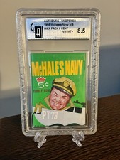 1965 McHALES NAVY CARD WAX PACK FLEER (GAI GRADED 8.5) RARE VINTAGE picture