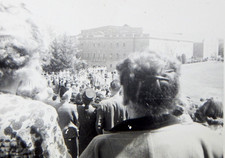 1940s WASHINGTON STATE UNIVERSITY CROWD BOHLER GYM PHOTO 3.5