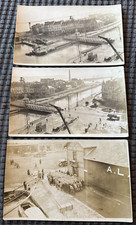 Three Antique Real Photo Postcards RPPC Of Port picture