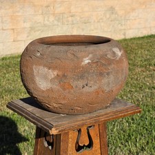 Vtg Mexican Style Terracotta Bowl Planter 11