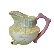 JOPLIN , Missouri MO Antique SHELL Souvenir Trinket China Creamer picture