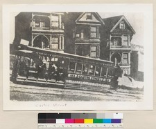 Castro Street Street car Market Street Cable Railway Company Old Photo picture