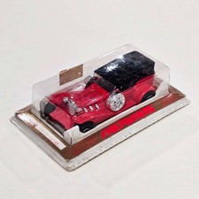Vintage Majorette 267 Excalibur / Red w/ Black Top / Gold Blister Box / France picture