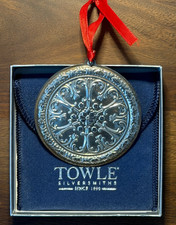 Towle 2005 Old Master Sterling Silver Ornament 4th Edition Medallion Box 24g picture