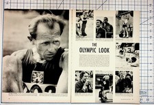 1952 Helsinki Olympics Magazine Article Spread Emil Zátopek Rafer Johnson picture