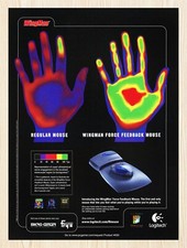 1999 Logitech WingMan Force Feedback Mouse Original Advertisement v1 picture