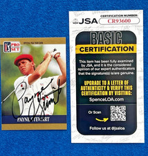 Payne Stewart 1990 PRO SET Rookie RC Signed AUTO BEAUTY JSA Authenticated NM picture