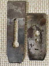 Vintage Pair Of Chip Breaker And Blade For Wood Plane H picture