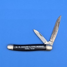 Vtg Imperial Advertising Knife W.W. Rodgers & Sons Produce Dallas TX Good Snap picture