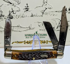 Vintage Schrade USA 881 3 Blade Stockman Pocket Knife picture