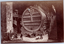 Germany, fermentation barrel, reproduction of'an illustration, vinta picture