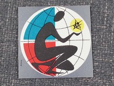 Original Vintage 1950s 1958 Brussels World Fair Luggage Label Tag Belgium Rare picture