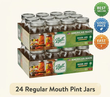 2 Pack 12 Count 16 oz Mason Jars with Lids & Rings picture