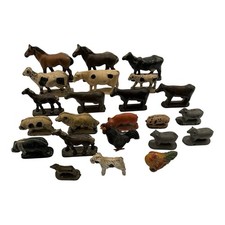 Auburn Vintage Farm Animals Lot of 23 Horses, Cows, Pigs, and misc. picture