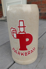 VINTAGE PARKBRAU GERMAN MUG STEIN CERAMIC BREWERIANA BEER picture