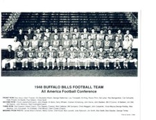 1948 Buffalo Bills Ratterman New York Black And White 8x10 Picture Celebrity Pri picture