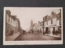 Vintage 1908 Castle Douglas King Street Postcard Scotland RPPC Photo UK Sent USA picture