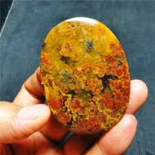 RARE 50.8G Natural Warring States Red Agate  Pendant 68A43+ picture