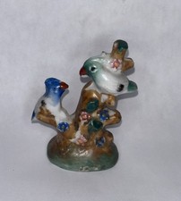 Vintage Occupied Japan Ceramic Birds On Tree Branch Figurine 3