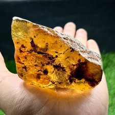 Natural Large Amber Rough Specimen 433 Ct Unique Inclusions Amber picture