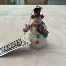 Hershey’s Chocolate Snowman Christmas Ornament NWT picture
