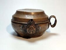 Amazing Real Tibet 19th Century Old Antique Buddhist Alloy Copper Offering Pot picture