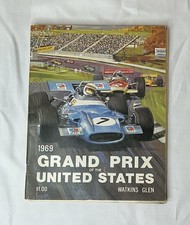 Vintage 1969 F1 US Grand Prix Watkins Glen NY Race Program picture