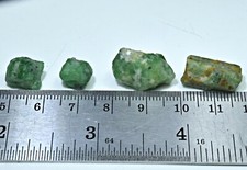 38 CT Natural Rough  Uncut Emerald Crystals Lot From Swat , Pakistan picture