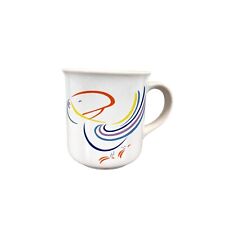 Vintage Toucan Tropical Bird Colorful Artistic Lines Drawing Coffee Tea Mug picture