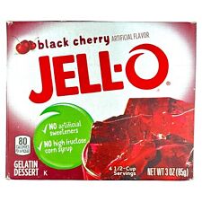 Jell-O Black Cherry Gelatin Dessert Mix, 3 oz Box picture