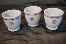 SHENANGO CHINA WW2 US ARMY MEDICAL DEPT. 3 EGG CUSTARD CUPS picture