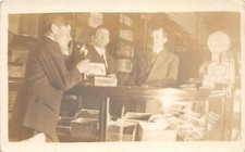 DC1/ Cigar Store  RPPC Postcard c1910 Interesting Interior Men Case Tobacco 72 picture
