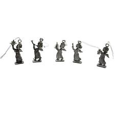 Pewter Christmas Angels Ornament 5 Piece Set 2 Inch Freestanding Holiday picture