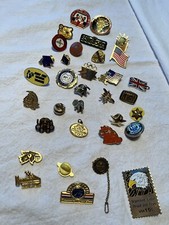 Several Pin backs Various Clubs Organizations picture