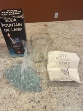 VINTAGE COCA COLA SODA FOUNTAIN OIL LAMP picture