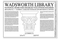 Wadsworth Ohio National Home Disabled Volunteer Soldiers 1900s Building Sign picture