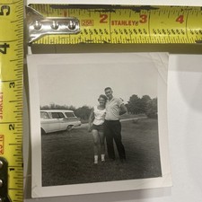 Photograph Cute Couple Beautiful Woman Handsome Man 1950's Lovely Lady picture