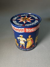 Vintage Haeberlein-Metzger Nürnberger Lebkuchen Tin Metal Germany Blue With Gold picture
