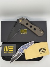 WE Knives Vision R Manual Thumb Bronze Titanium Handle Folder WE21031-4 picture