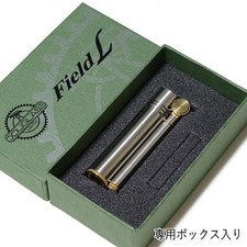 Douglass Field L Aluminum Silver Brass Original Box Oil Lighter IN STOCK picture