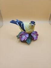 Vintage Lenox Collection American Goldfinch Porcelain Bird Figurine In Box picture