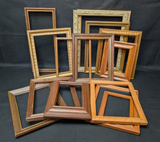 Large Lot 15 Wood Photo Picture Frames Mix Sizes, Styles, Colors. Gallery Wall picture