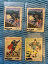 1978 Sunbeam Bread DC Super Heroes Stickers Lot 4 Cards Superman Batman Vintage picture