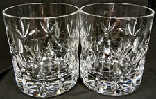 Vintage 1960s Nachtmann Lead Crystal Works Bamberg Old Fashioned Set Of 2 picture