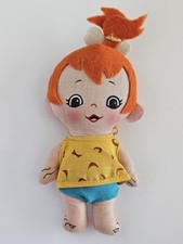 Flintstones Baby Pebbles Knickerbocker 1972 Vintage Retro 8” Soft Rag Doll picture