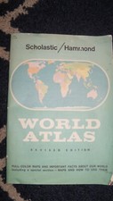 Scholastic/Hammond World Atlas E12R  1959 Paperback  (revised edition) picture