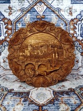 A Fine Vintage Heidelberg Germany Castle Scene Plaster Wall Art 12