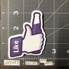 Facebook Like Beer Adult Humor Sticker For Skateboard Phone Guitar Ect New11 picture