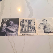 Von Erich Family Lot of 3 Original B&W Press Photos - Kevin & Fritz picture