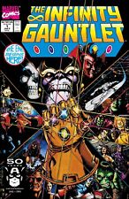 INFINITY GAUNTLET #1 1991 MARVEL SIGNED BY GEORGE PEREZ picture